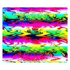 Waves Of Color Premium Plush Fleece Blanket (small) by Semog4