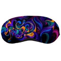 Colorful Waves Abstract Waves Curves Art Abstract Material Material Design Sleeping Mask by Semog4