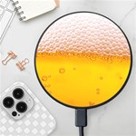 Beer Texture Liquid Bubbles Wireless Fast Charger(Black) Front