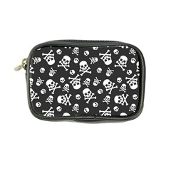 Skull Crossbones Seamless Pattern Holiday-halloween-wallpaper Wrapping Packing Backdrop Coin Purse by Ravend