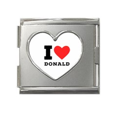 I Love Donald Mega Link Heart Italian Charm (18mm) by ilovewhateva