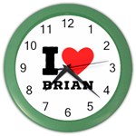 I love brian Color Wall Clock Front