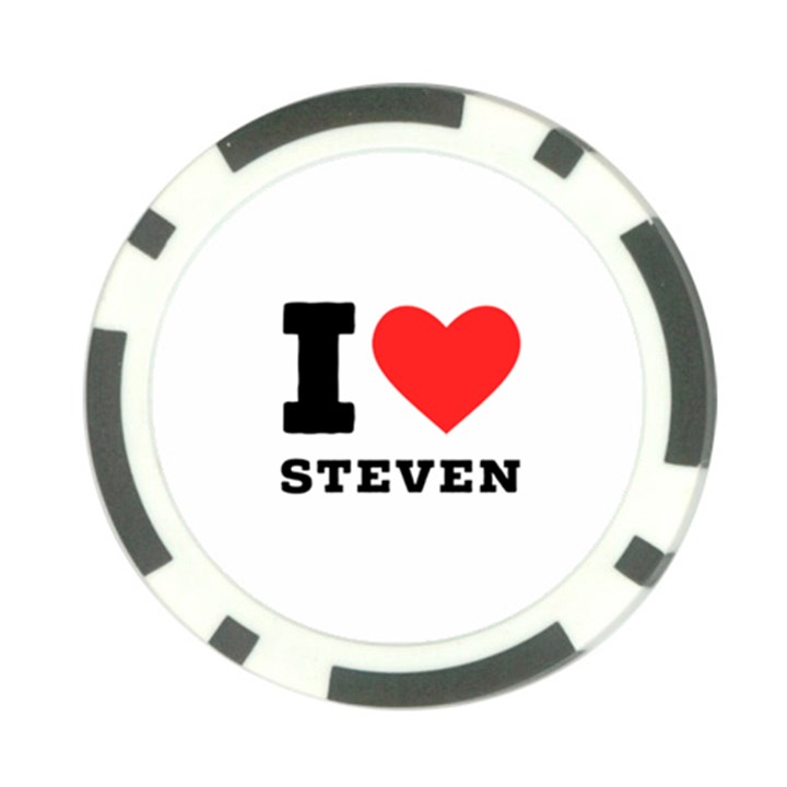 I love steven Poker Chip Card Guard