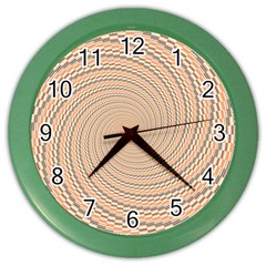 Background Spiral Abstract Template Swirl Whirl Color Wall Clock by Jancukart