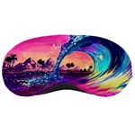 Retro Wave Ocean Sleeping Mask Front