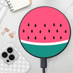 Watermelon Fruit Pattern Wireless Fast Charger(black) by Semog4