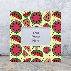 Watermelon Pattern Slices Fruit White Box Photo Frame 4  X 6  by Semog4