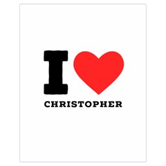 I Love Christopher  Drawstring Bag (small) by ilovewhateva