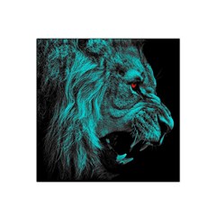 Angry Male Lion Predator Carnivore Satin Bandana Scarf 22  X 22  by Semog4