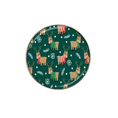 Cute Christmas Pattern Doodle Hat Clip Ball Marker (10 Pack) by Semog4