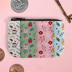 Flat Christmas Pattern Collection Mini Coin Purse by Semog4