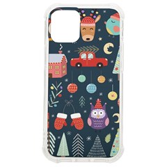 Vector Set Cute Christmas Elements Santa Penguin Deer Bear Fox Owl Trees Snowman Bird Angel More Iphone 12 Mini Tpu Uv Print Case	 by Semog4