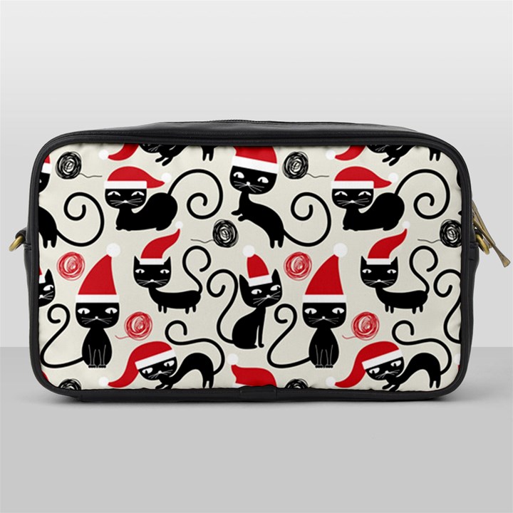 Cute Christmas Seamless Pattern Vector Toiletries Bag (One Side)