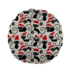 Cute Christmas Seamless Pattern Vector Standard 15  Premium Flano Round Cushions by Semog4