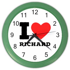 I Love Richard Color Wall Clock by ilovewhateva