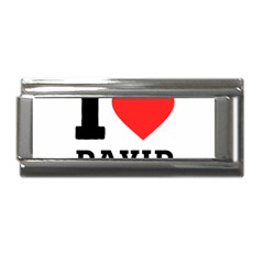 I Love David Superlink Italian Charm (9mm) by ilovewhateva