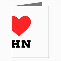 I Love John Greeting Cards (pkg Of 8) by ilovewhateva