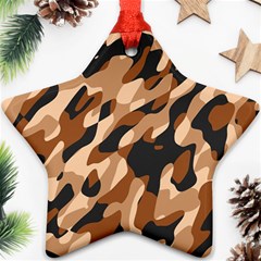 Abstract Camouflage Pattern Star Ornament (two Sides) by Jack14