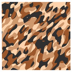 Abstract Camouflage Pattern Wooden Puzzle Square by Jack14