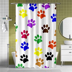 Pawprints-paw-prints-paw-animal Shower Curtain 48  X 72  (small)  by Semog4