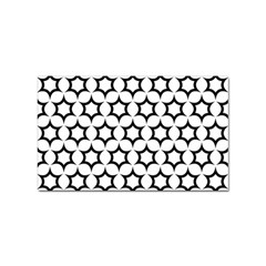 Pattern-star-repeating-black-white Sticker (rectangular) by Semog4