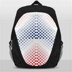 Dots-pointillism-abstract-chevron Backpack Bag by Semog4