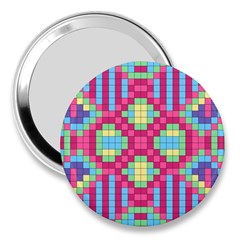 Checkerboard-squares-abstract---- 3  Handbag Mirrors by Semog4