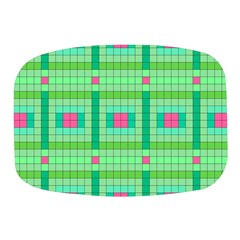 Checkerboard-squares-abstract-- Mini Square Pill Box by Semog4