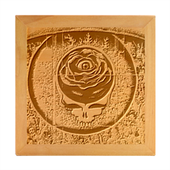 Grateful Dead Skull Rose Wood Photo Frame Cube by Semog4