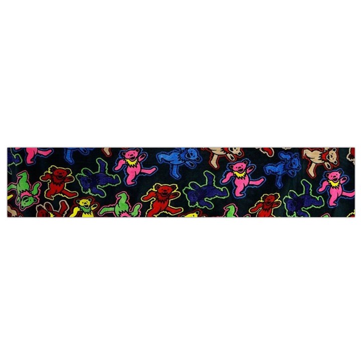 Grateful Dead Pattern Small Premium Plush Fleece Scarf