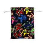 Grateful Dead Pattern Lightweight Drawstring Pouch (M) Front