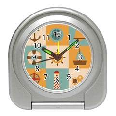 Nautical Elements Collection Travel Alarm Clock by Semog4