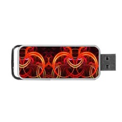 Background Fractal Abstract Portable Usb Flash (two Sides) by Semog4