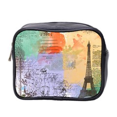 Scrapbook Paris Vintage France Mini Toiletries Bag (two Sides) by Salman4z