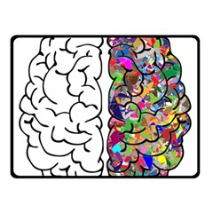 Brain Mind Aianatomy Fleece Blanket (small) by Salman4z