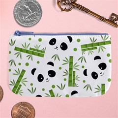 Giant Panda Bear Green Bamboo Large Coin Purse by Salman4z