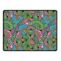 Background Texture Paisley Pattern Fleece Blanket (small) by Salman4z