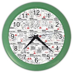 White Printer Paper With Text Overlay Humor Dark Humor Infographics Color Wall Clock by Salman4z