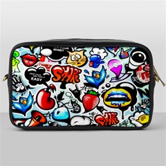 Graffiti Art Cartoon Comic Toiletries Bag (one Side) by Salman4z