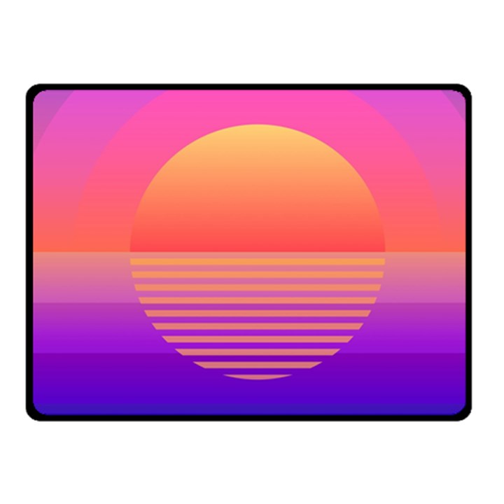 Sunset Summer Time Fleece Blanket (Small)