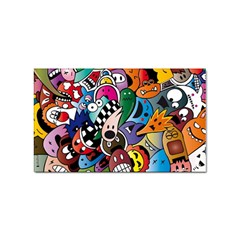 Cartoon Explosion Cartoon Characters Funny Sticker (rectangular) by Salman4z