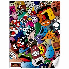 Cartoon Explosion Cartoon Characters Funny Canvas 36  X 48  by Salman4z