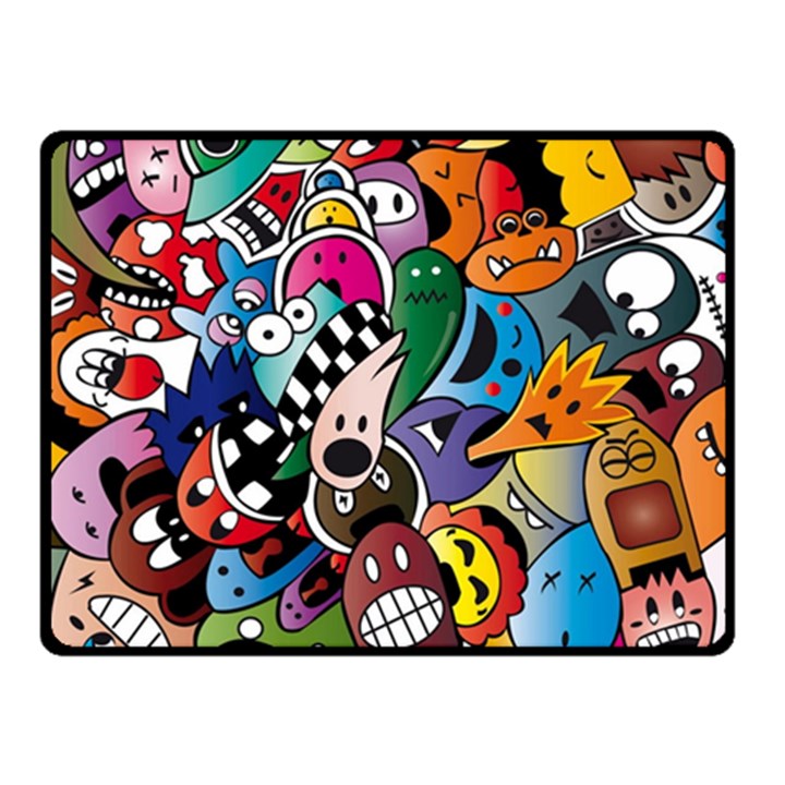 Cartoon Explosion Cartoon Characters Funny Fleece Blanket (Small)