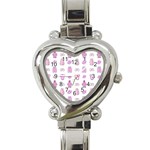 Kid’s Clothes Heart Italian Charm Watch Front