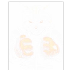 Boxing Cat Drawstring Bag (small) by JayEdden