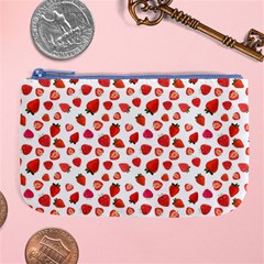 Watercolor Strawberry Large Coin Purse by SychEva