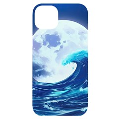 Waves Ocean Sea Tsunami Nautical 7 Iphone 14 Plus Black Uv Print Case by Jancukart