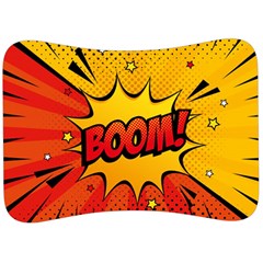 Explosion Boom Pop Art Style Velour Seat Head Rest Cushion by Sudheng