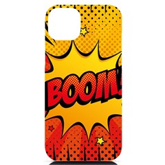 Explosion Boom Pop Art Style Iphone 14 Plus Black Uv Print Case by Sudheng