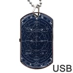 Vintage astrology poster Dog Tag USB Flash (One Side) Front